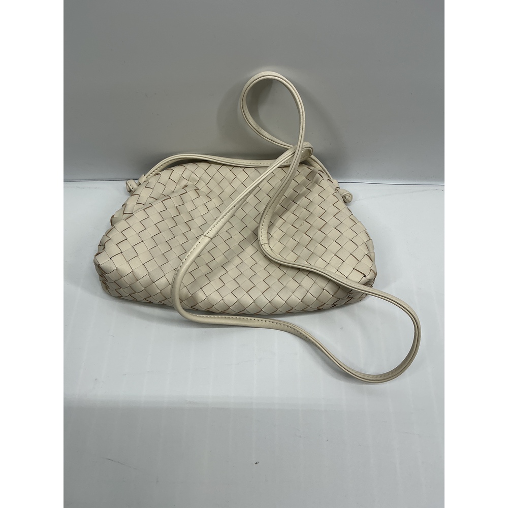 Italian Leather Handwoven Pouch Crossbody Clutch